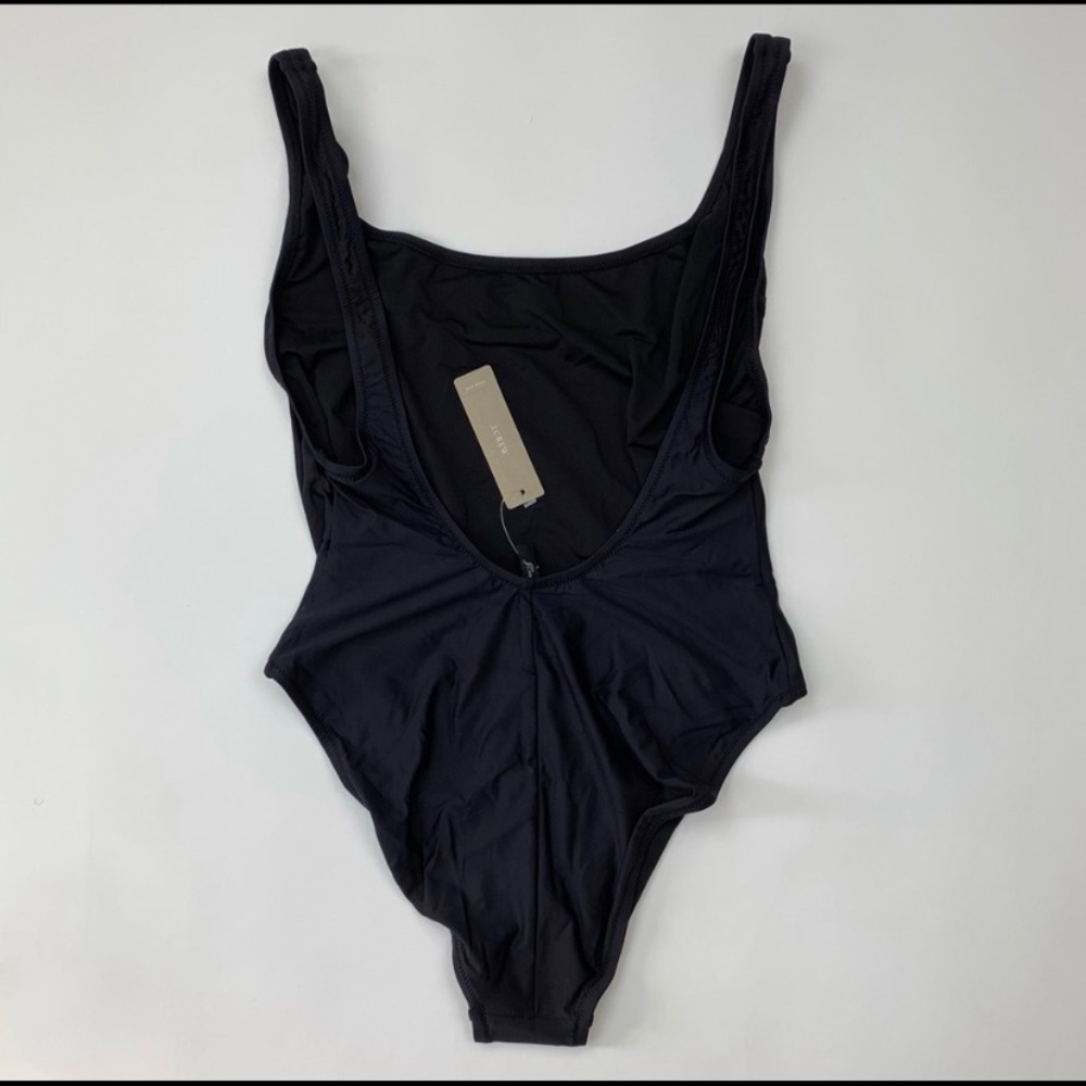 NWT J. Crew Plunging Scoopback One-Piece Swimsuit - Picture 3 of 5